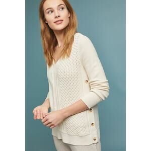 Anthropologie Saturday Sunday Arcana Buttoned Pullover Sweater